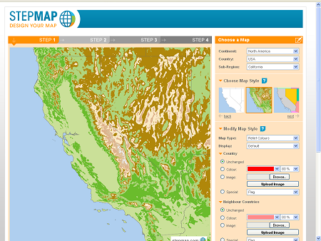 StepMap Free Interactive Maps